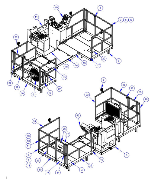 APCP1600 Operator Platform Assembly Parts by Allen Engineering