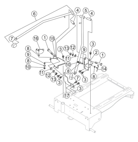GB114BC Outrigger Assembly Parts by Multiquip