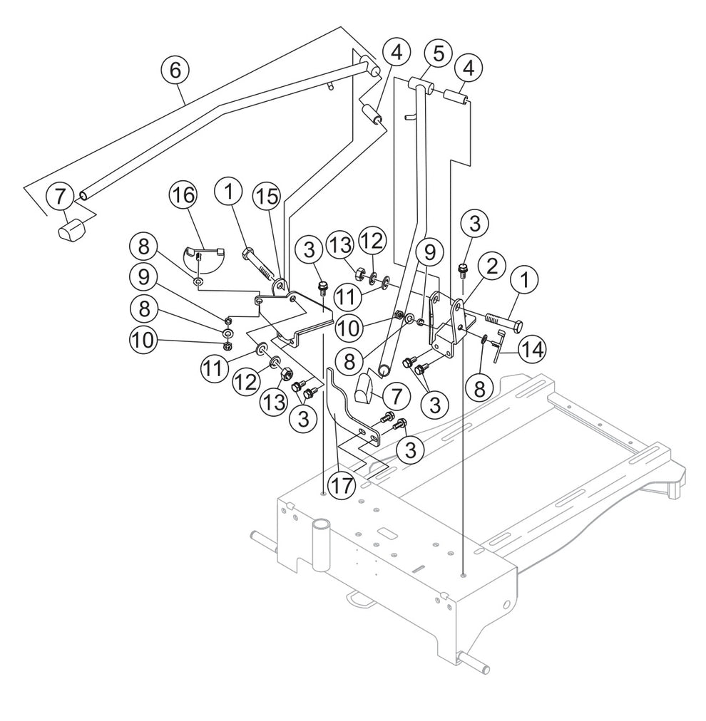 GB114BC Outrigger Assembly Parts by Multiquip