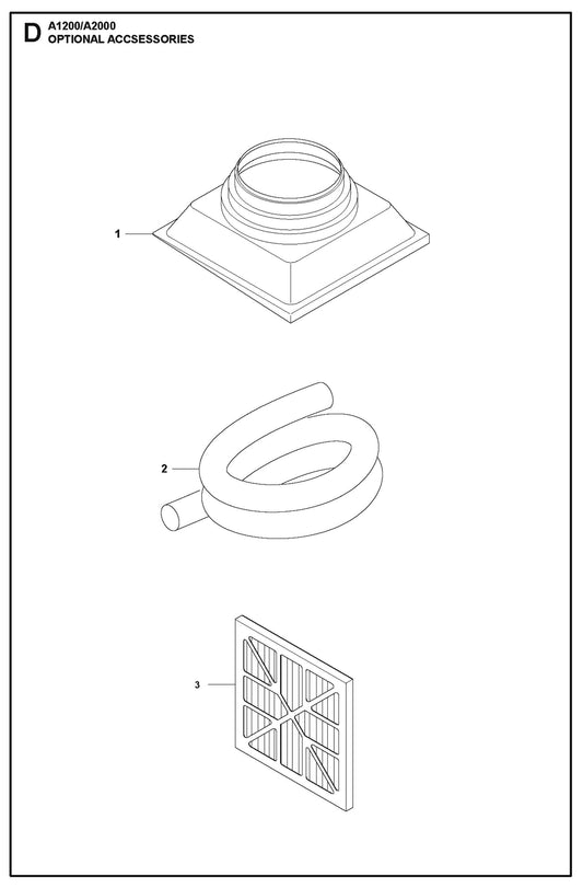 Optional Accessories Parts For A1200 By Husqvarna