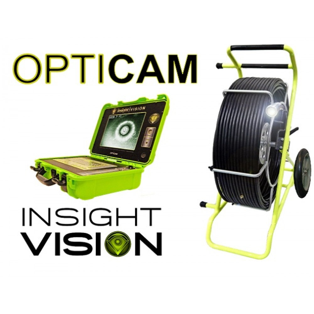 Insight Vision Opticam Sewer Inspection Push Camera System 200', 300' & 400' Reel Options