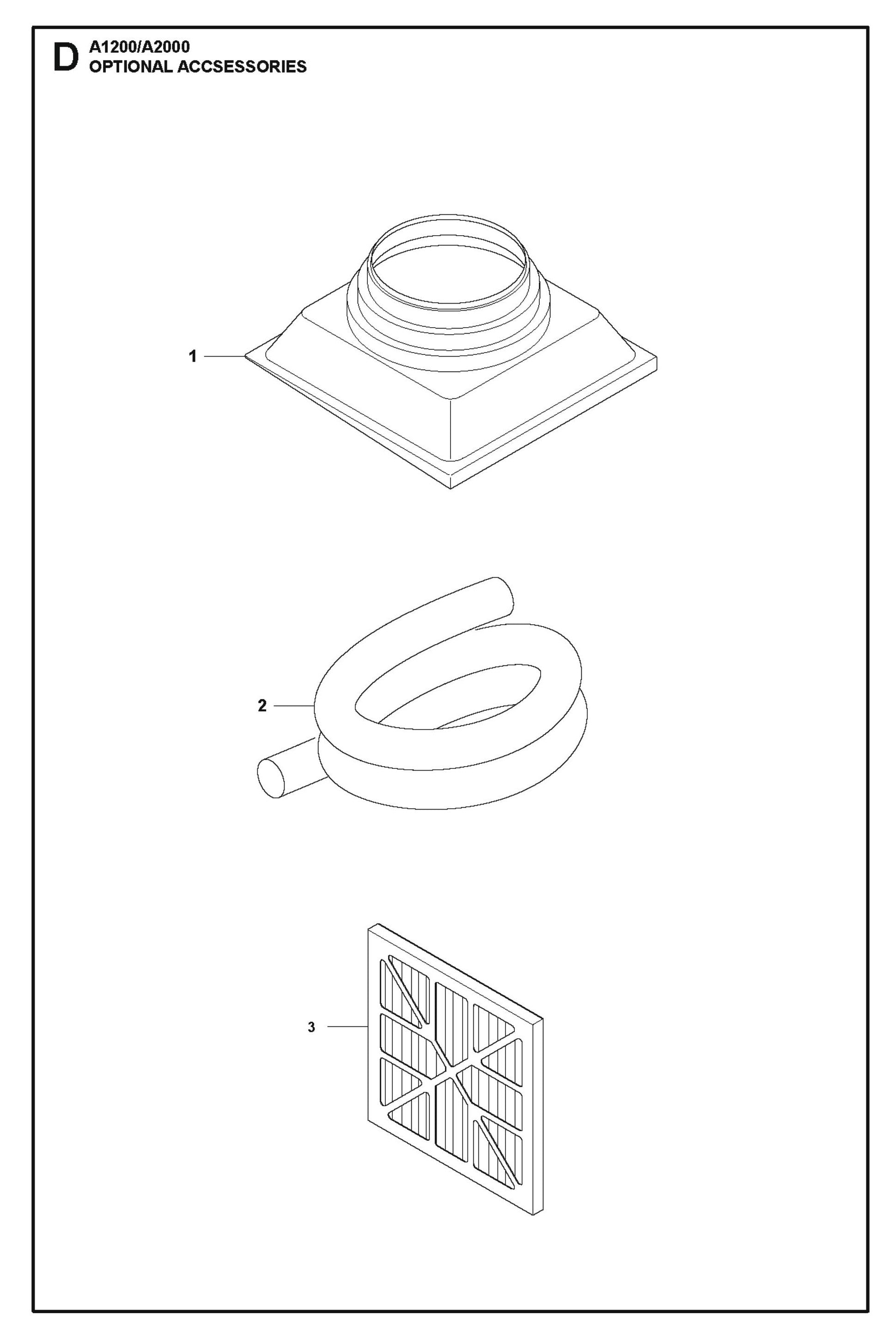 Optical Accessories Parts For A2000 By Husqvarna