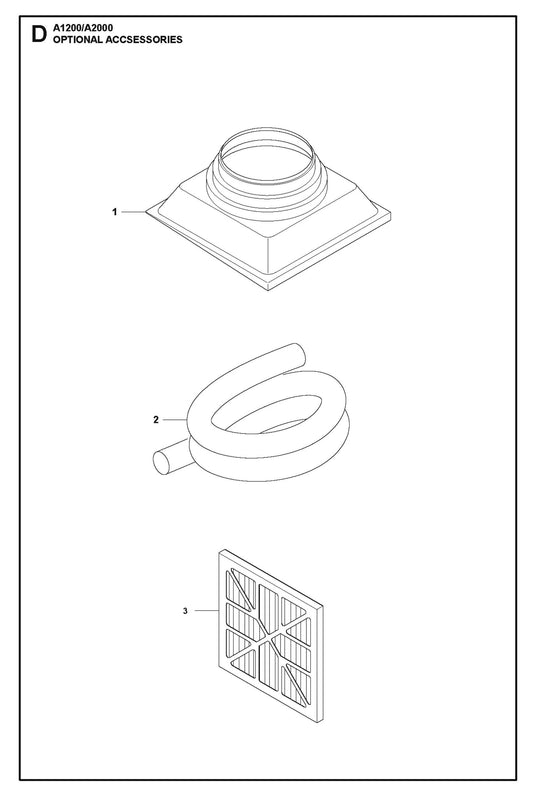 Optical Accessories Parts For A2000 By Husqvarna