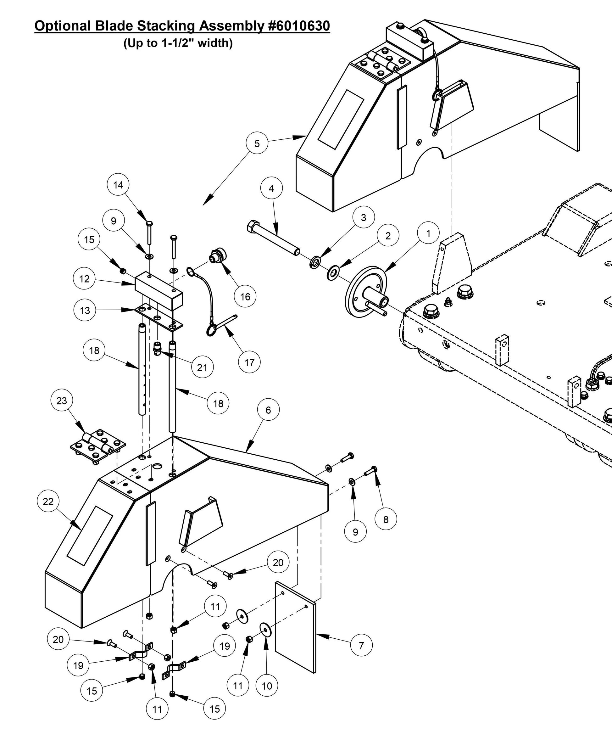 CC6566-3 Optional Blade Stacking Assembly