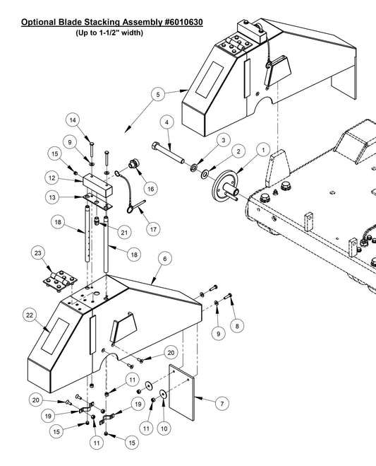 CC3500E (Optional Blade Stacking Assembly)