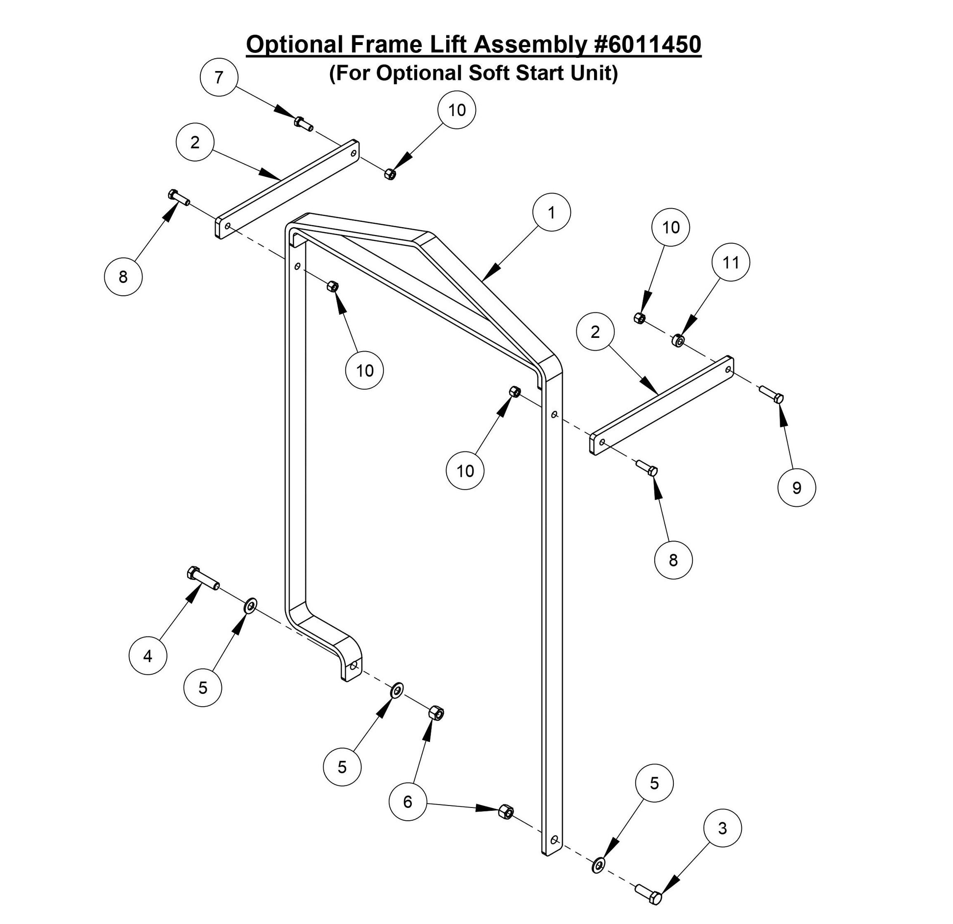 CC3500E (Optional Frame Lift Assembly)