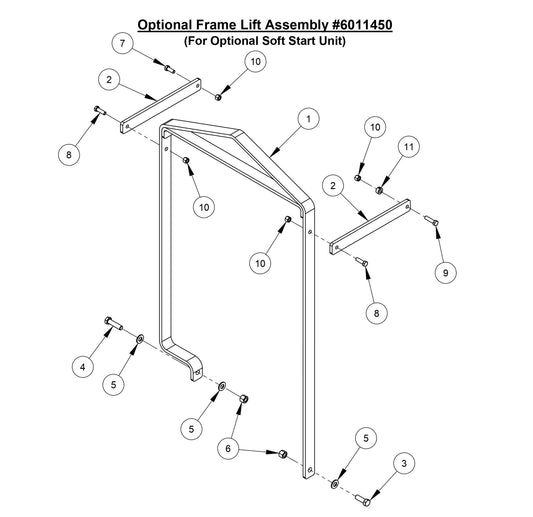CC3500E (Optional Frame Lift Assembly)