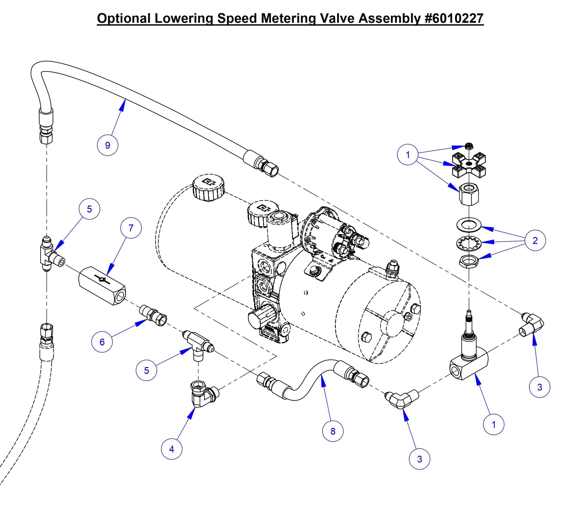CC6566-3 Optional Lowering Speed Metering Valve Assembly