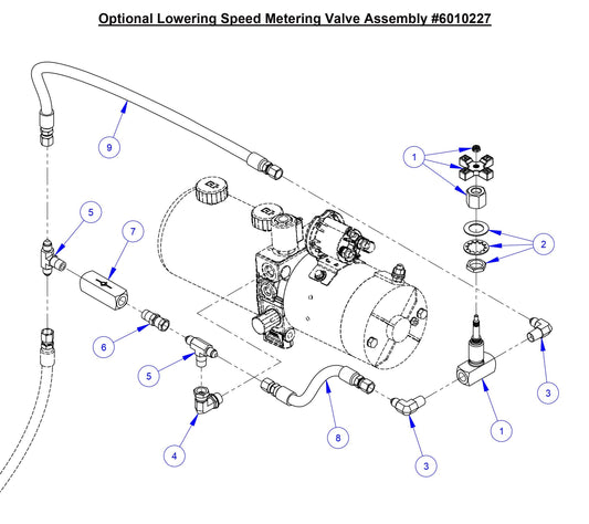 CC6566-3 Optional Lowering Speed Metering Valve Assembly