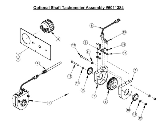 CC3535JBVP Optional Shaft Tachometer Assembly