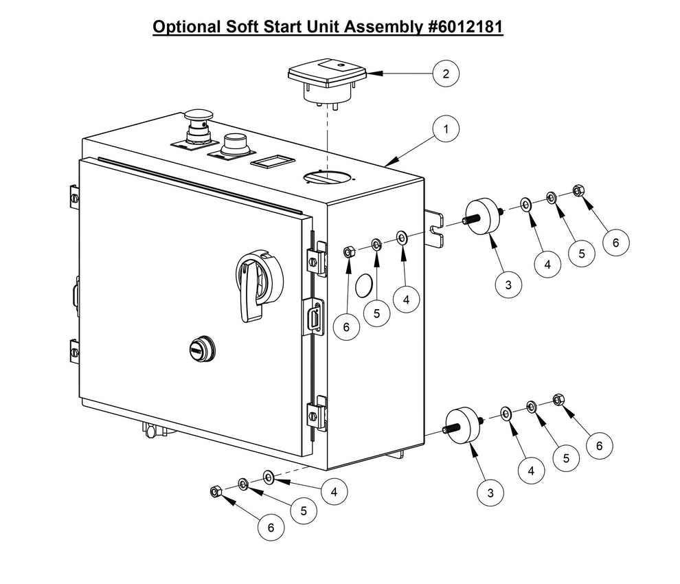 CC3700E-3 Optional Soft Start Unit Assembly (For 30HP Motor)