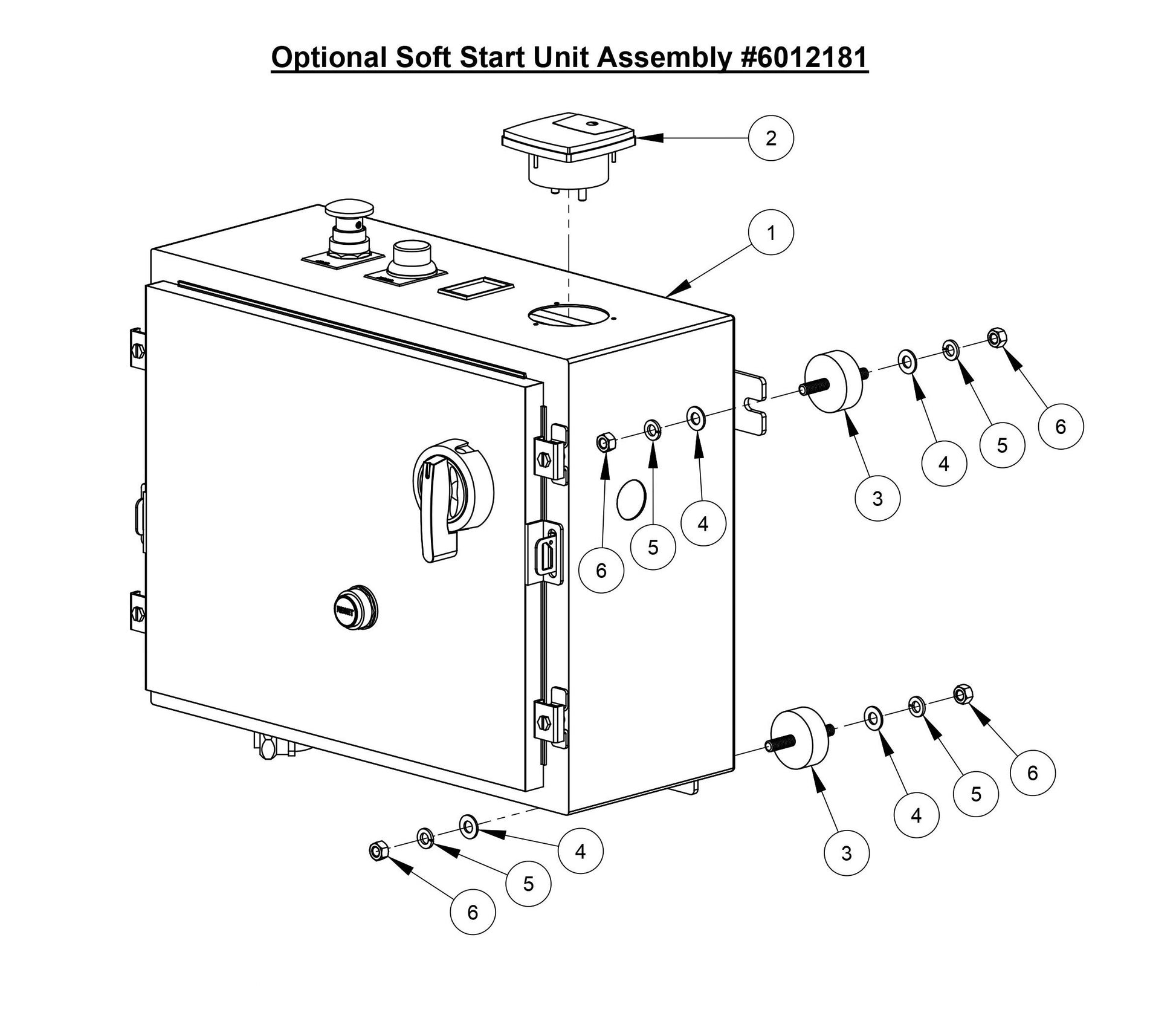 CC3500E (Optional Soft Start Unit Assembly For 30HP Motor)