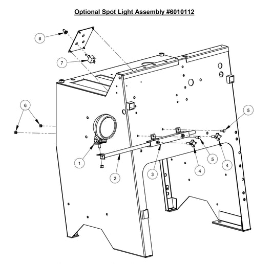CC3700E Optional Spot Light Assembly