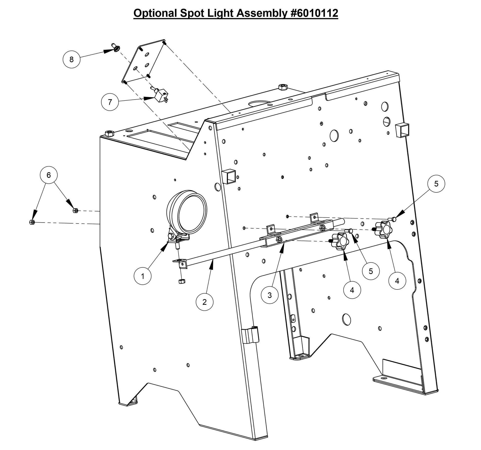 CC6566-3 Optional Spot Light Assembly