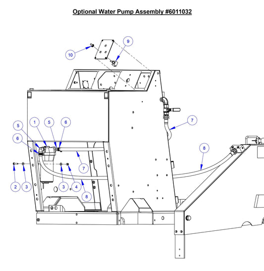 CC3535JBVP Optional Water Pump Assembly