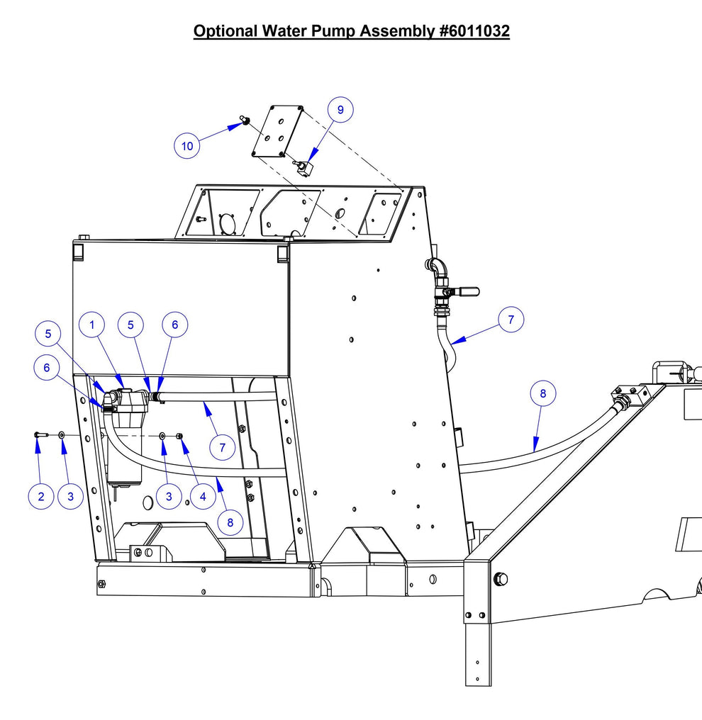 CC3535JBVP Optional Water Pump Assembly