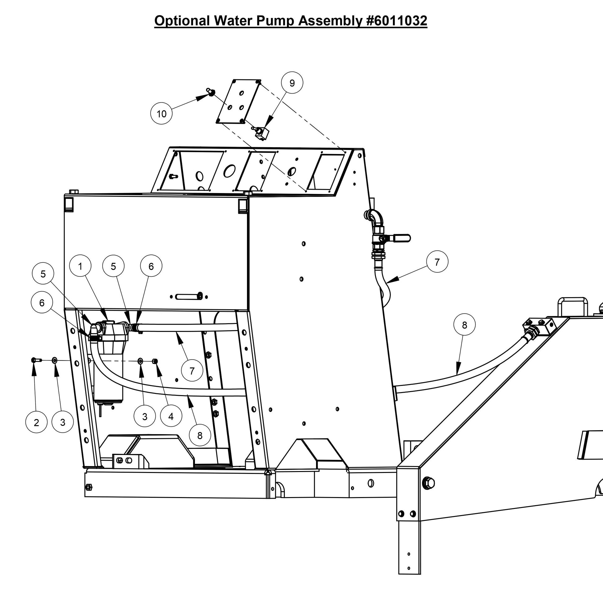 CC3700TE Optional Water Pump Assembly