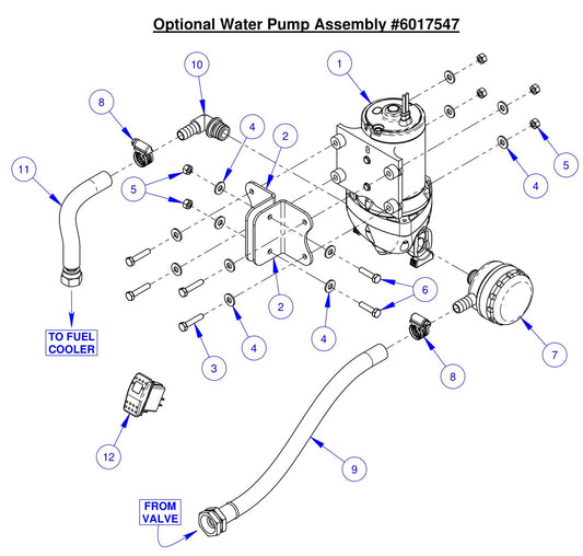 CC7574DK Optional Water Pump Assembly