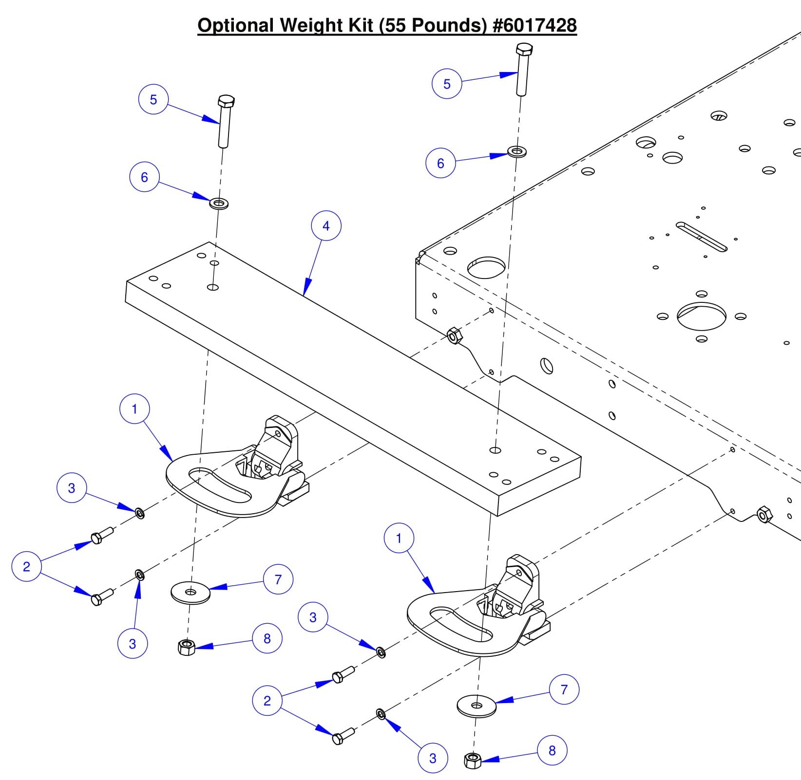 CC7574DK Optional Weight Kit (55 Pounds)