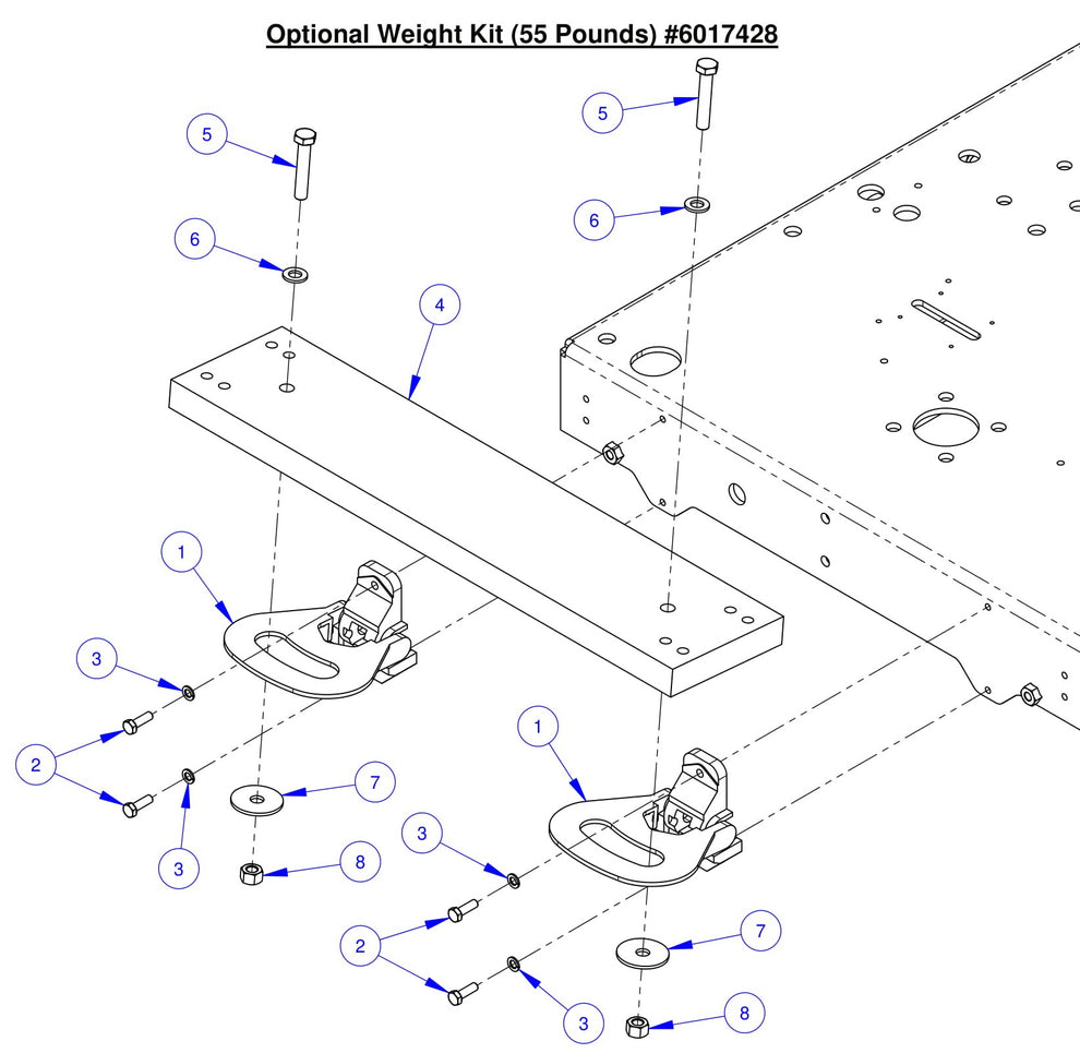 CC7574DK Optional Weight Kit (55 Pounds)