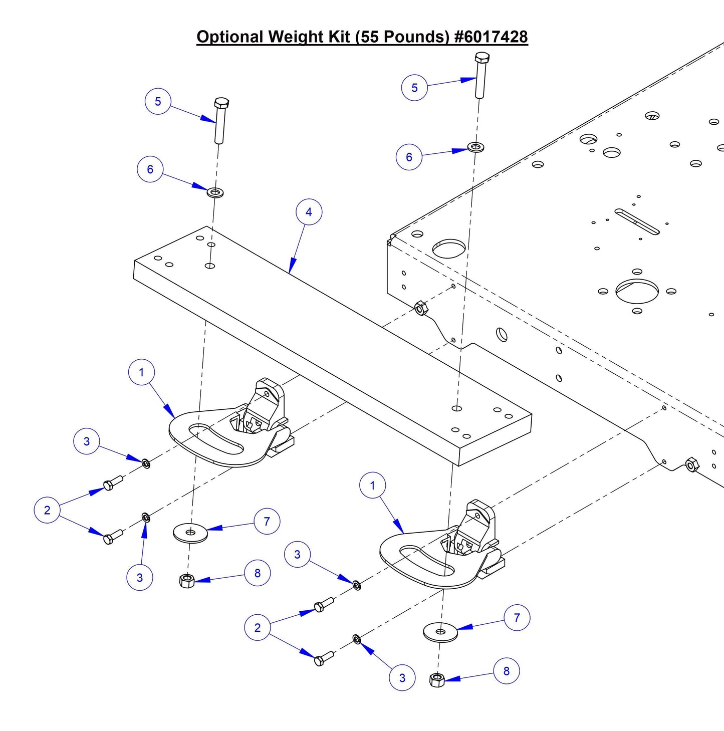 CC7574DD Optional Weight Kit (55 Pounds)