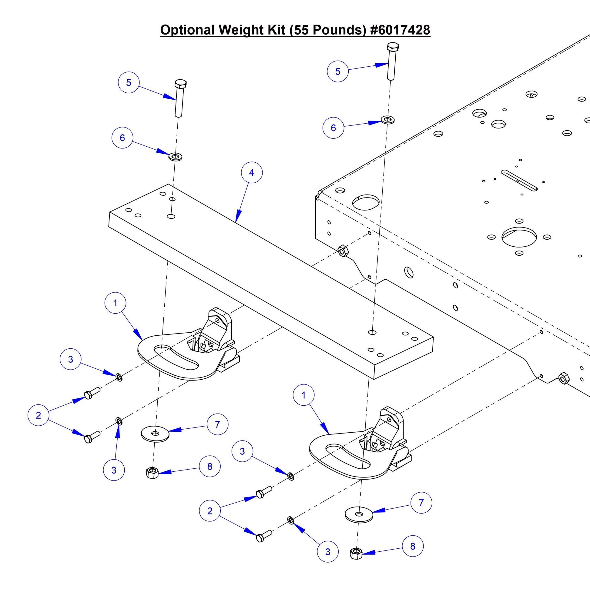 CC7574DD Optional Weight Kit (55 Pounds)