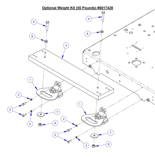 CC7574DD Optional Weight Kit (55 Pounds)