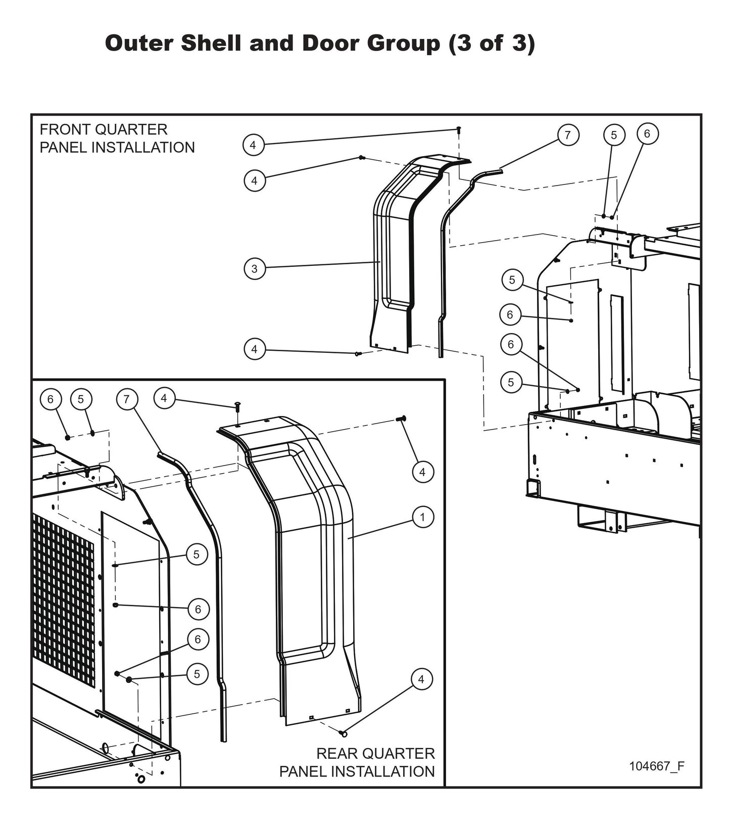 Outer Shell and Door Group 3 Parts By Allmand