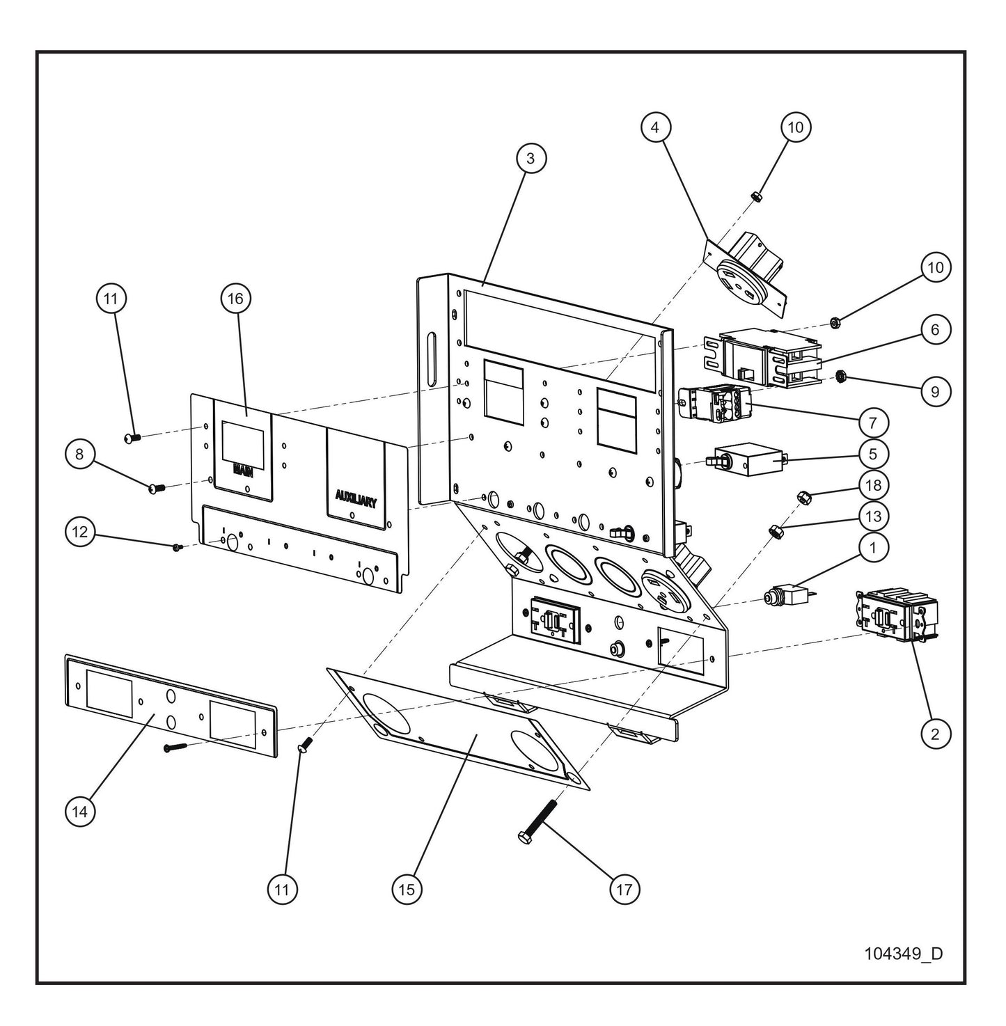 Outlet Panel 15kW RV Parts By Allmand