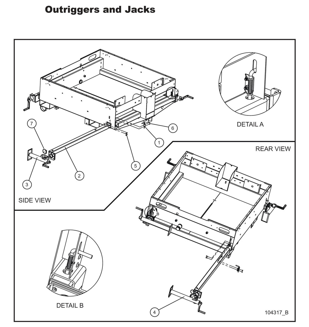 Outriggers and Jacks Parts by Allmand