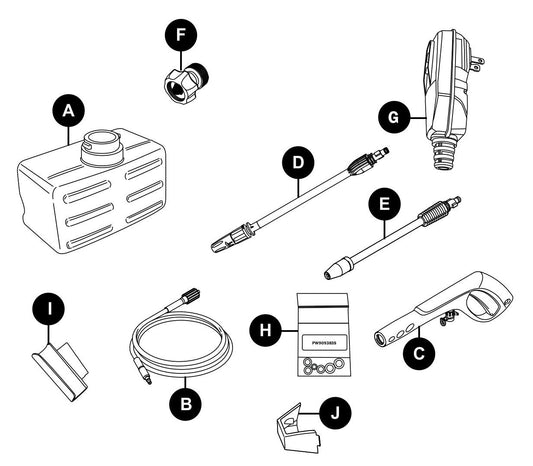 BE P1815EN Pressure Washer Replacement Parts by BE Power Equipment