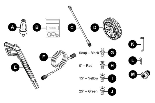 BE P2014EN Pressure Washer Assembly Parts by BE Power Equipment