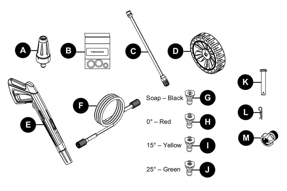 BE P2014EN Pressure Washer Assembly Parts by BE Power Equipment