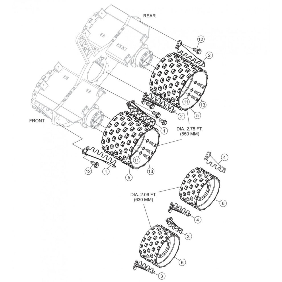 P33/24 HHM-HHMR — Standard Drum Assembly Parts By Multiquip