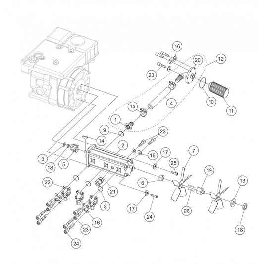P33/24 FR-FC-FCR — Suction Filter/Hydraulic Pump  Assembly Parts By Multiquip