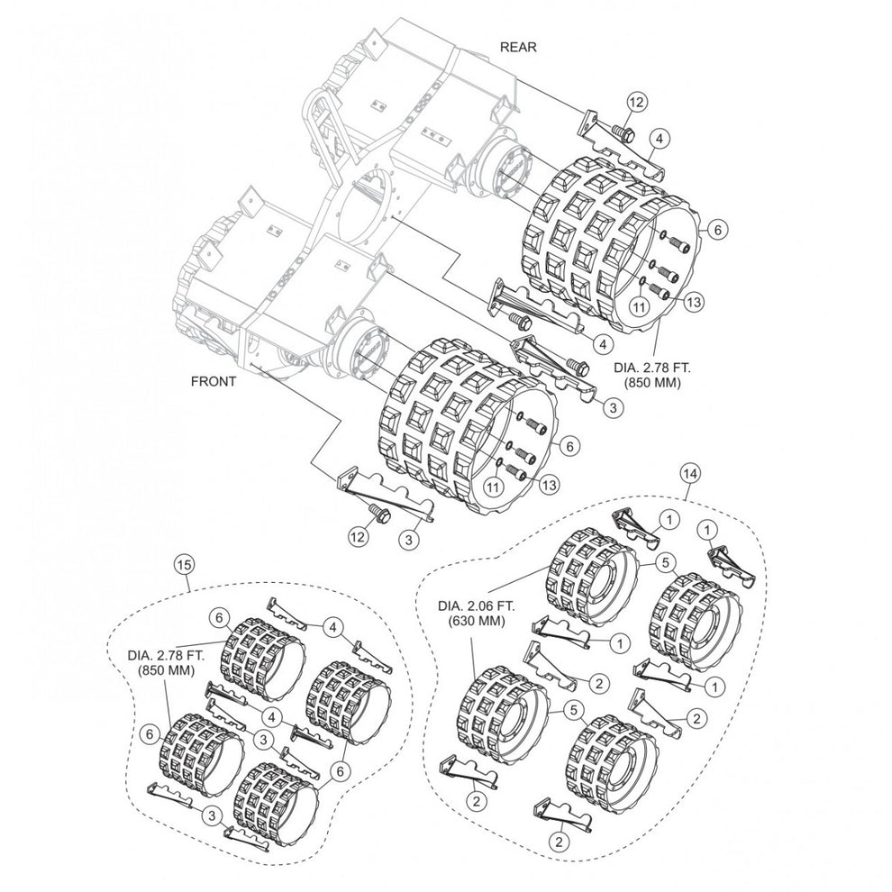 P33/24 HHM-HHMR — Universal Drum Assembly Parts By Multiquip