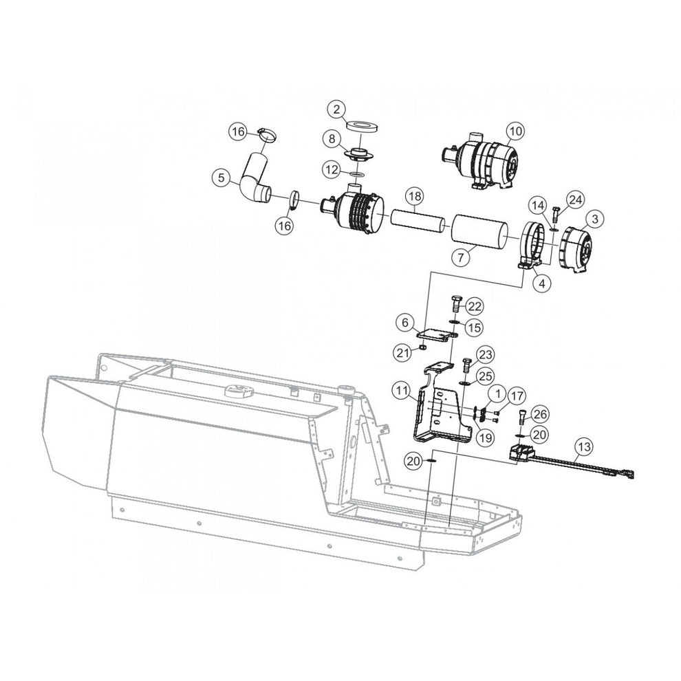 P33/24 HHM-HHMR — Air Cleaner  Assembly Parts By Multiquip