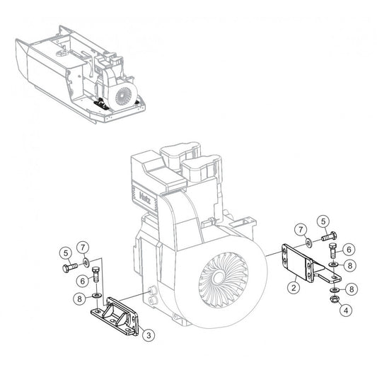 P33/24 HHM-HHMR — Engine Mounting  Plate Assembly Parts By Multiquip