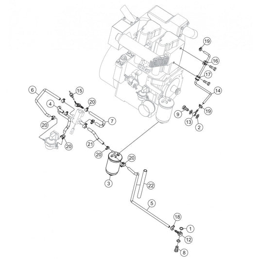 P33/24 HHM-HHMR — Fuel Lines  Assembly Parts By Multiquip