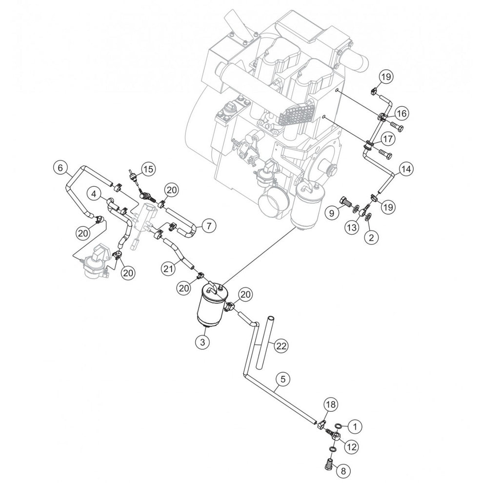 P33/24 HHM-HHMR — Fuel Lines  Assembly Parts By Multiquip