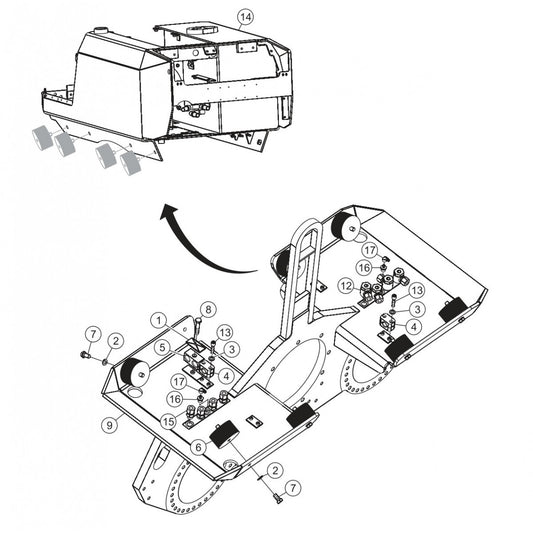 P33/24 HHM-HHMR — Mounting  Frame  Assembly Parts By Multiquip