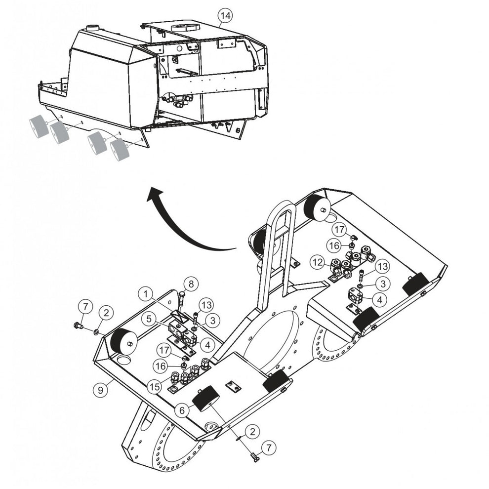P33/24 HHM-HHMR — Mounting  Frame  Assembly Parts By Multiquip