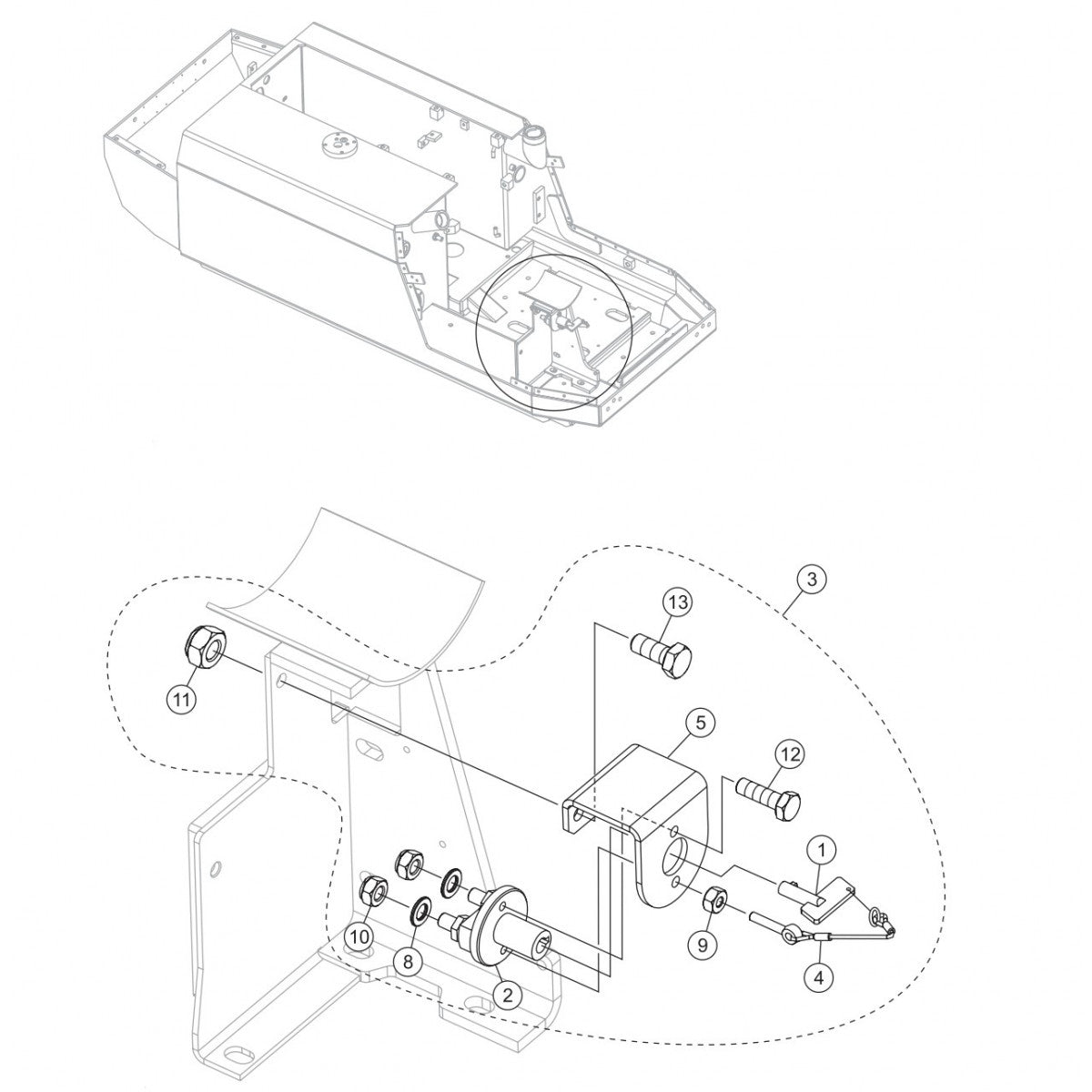 P33/24 HHM-HHMR — Optional Battery Disconnecting Switch  Assembly Parts By Multiquip