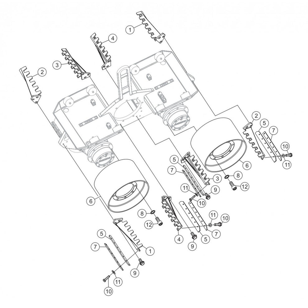 P33/24 HHM-HHMR — Smooth Drum 33"  Assembly  Parts By Multiquip