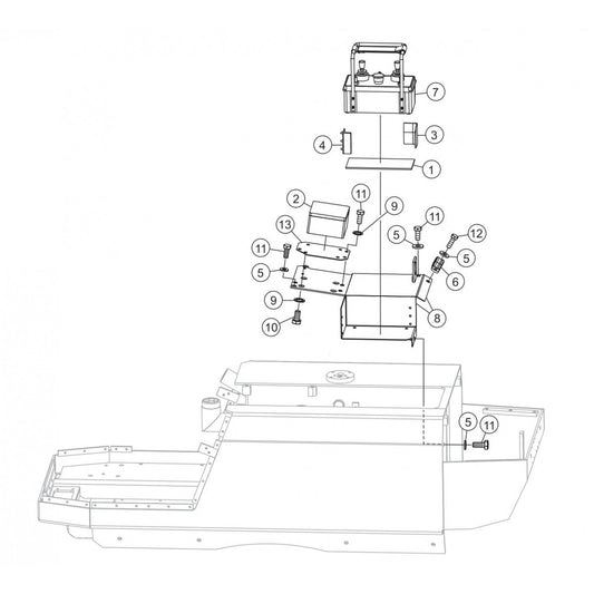 P33/24 HHM-HHMR — Transmitter Control Box 1 Assembly Parts By Multiquip