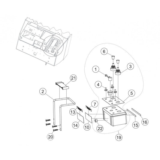P33/24 HHM-HHMR — Transmitter Control Box 2  Assembly Parts By Multiquip