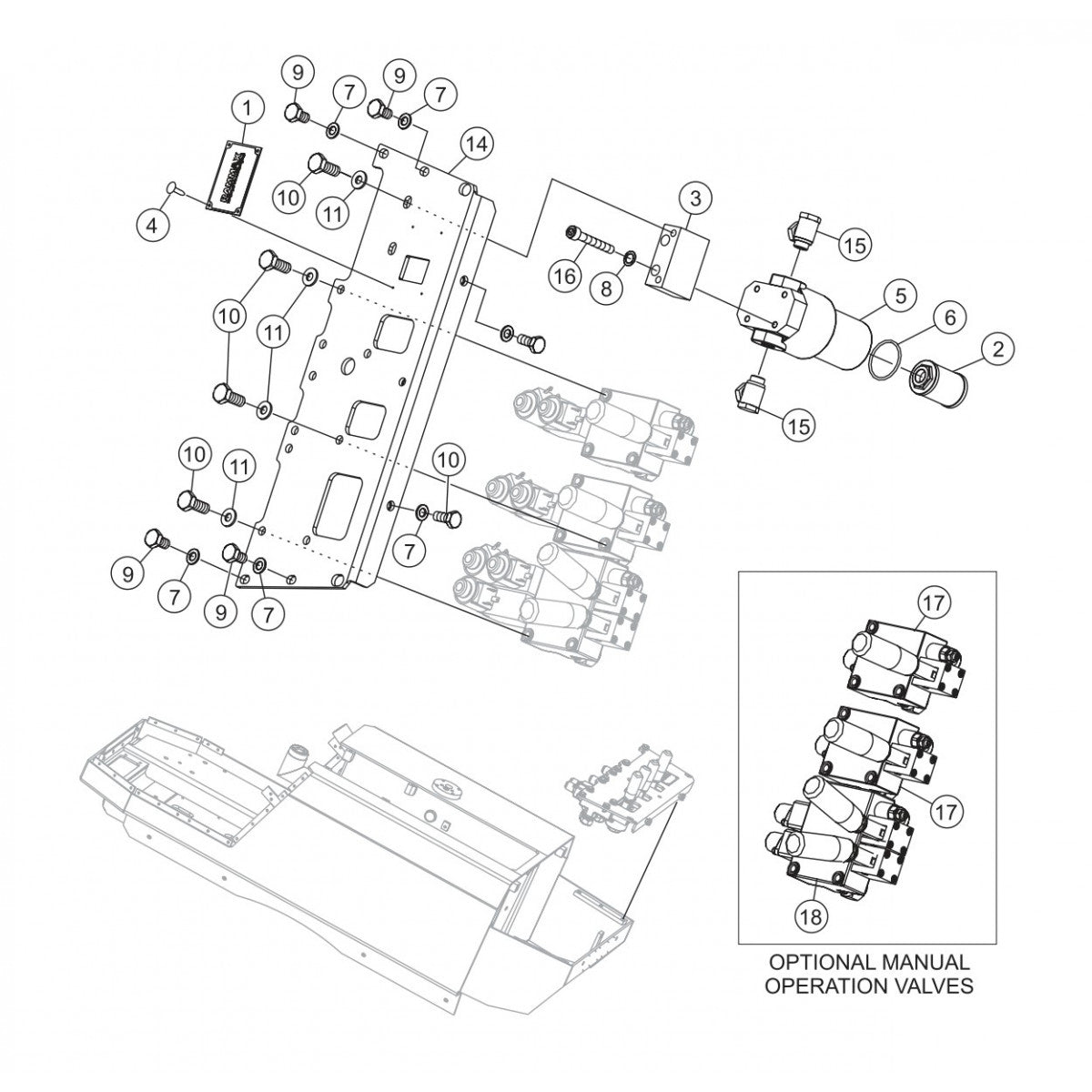 P33/24 HHM-HHMR  — Valves  Assembly Parts By Multiquip