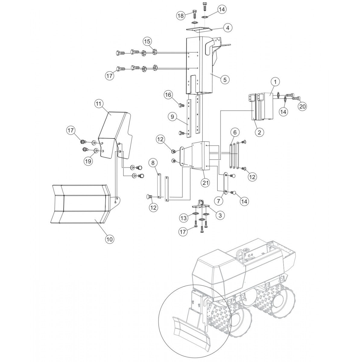 P33/24 HHMR-BD — Dozen Blade  Assembly Parts By Multiquip