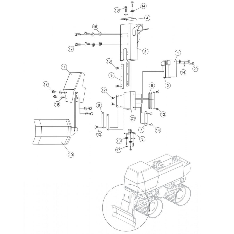 P33/24 HHMR-BD — Dozen Blade  Assembly Parts By Multiquip