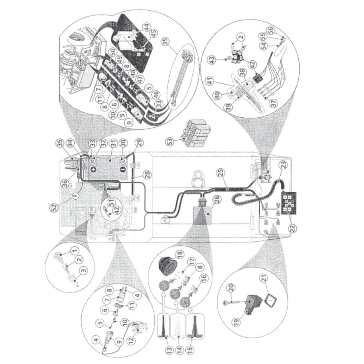 P33/24 HHMR — Wiring Harness  Assembly ( Tethered Operation) Parts By Multiquip